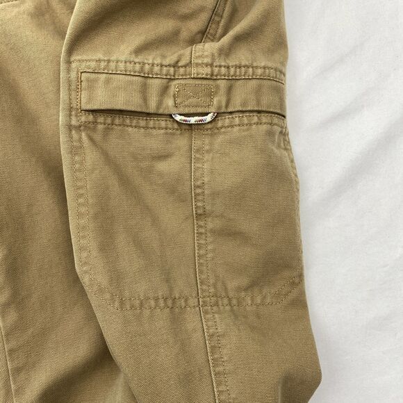 LL Bean Brown Cargo Pants Cotton Relaxed Fit Workwear Outdoor Mens 42x29 - Picture 6 of 10